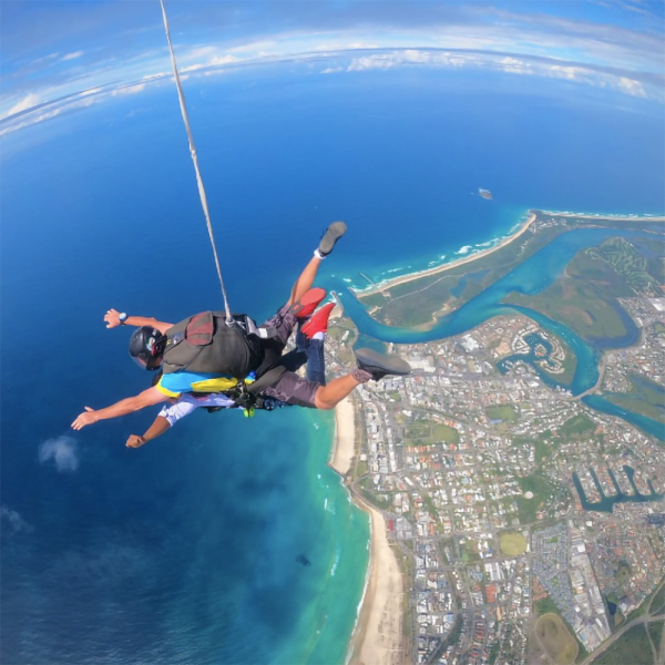 Gold Coast Skydive above Kirra Beach