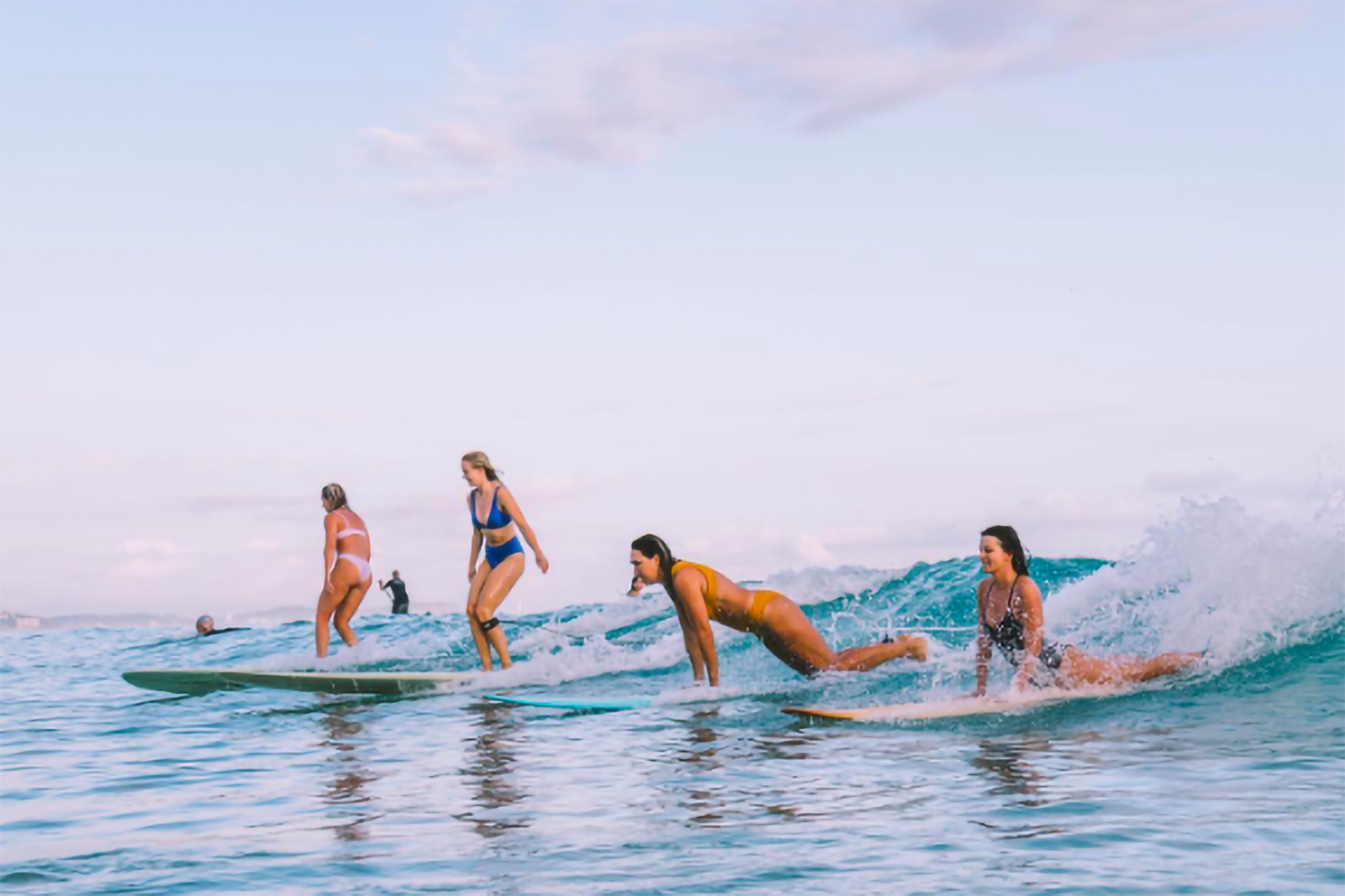 Let’s go girls: Female surf groups